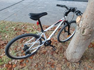 Bicicleta Rockrider ST 100 24 Blanca