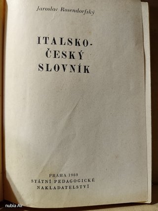 Dizionario Italiano-Ceco / ceco-italiano