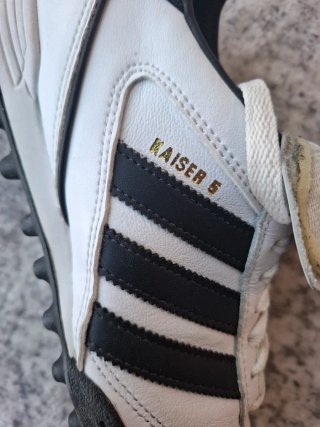 Botas Adidas Kaiser 5 (TF) - Talla 36 2/3 - Blanco