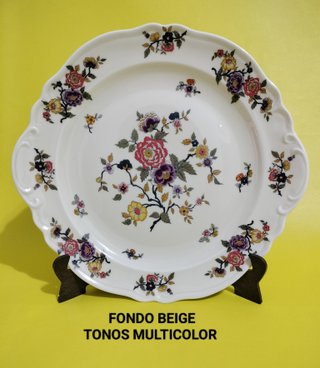 Bandeja Limoges Porcelana Flores