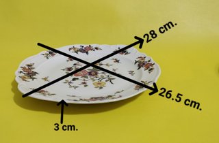 Bandeja Limoges Porcelana Flores