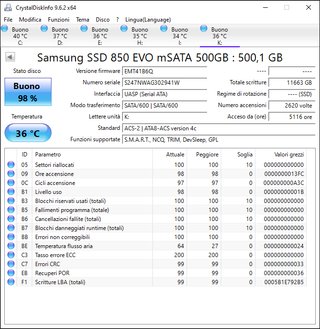 SSD Samsung 850 EVO 500GB mSATA