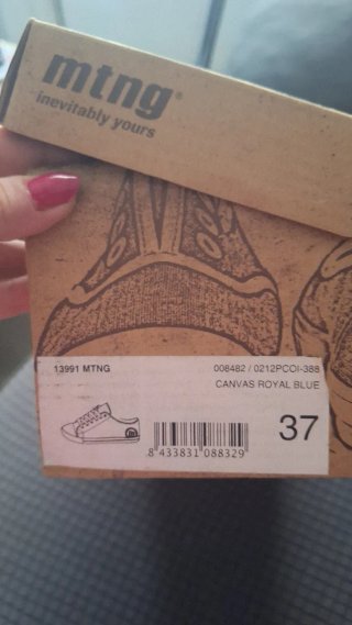 Zapatillas Mustang Azul Talla 38
