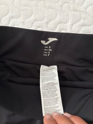 Falda Joma Padel Negra y Blanca