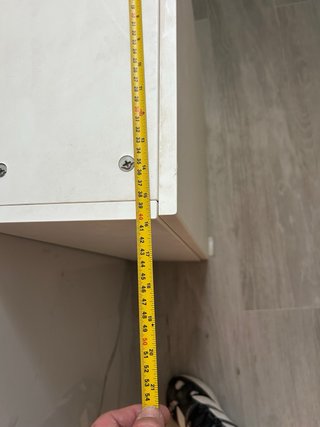 Armario de madera blanco para colgar