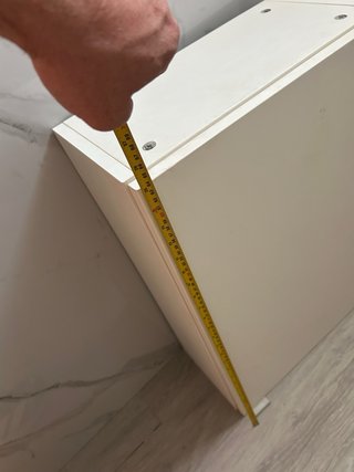 Armario de madera blanco para colgar
