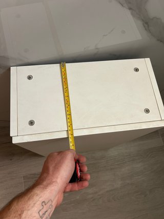 Armario de madera blanco para colgar