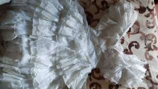 Traje Gitana Flamenca Blanco Volantes