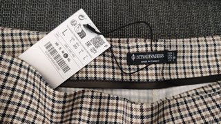 Falda pantalón cuadros Stradivarius Talla L