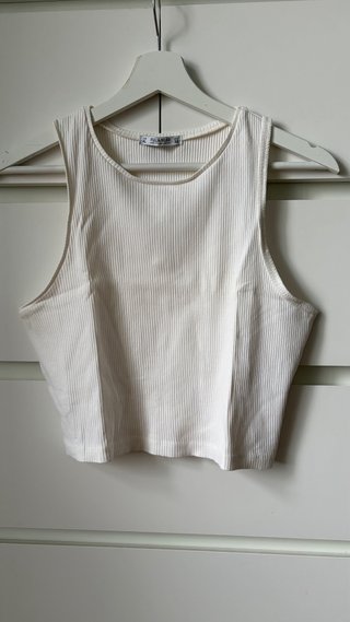 Crop top Pull&Bear blanco XL