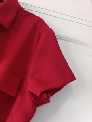 Vestido Midi Zara Rojo Talla L