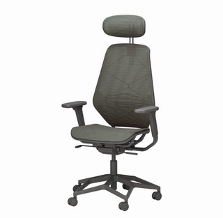 Silla gaming, gris oscuro