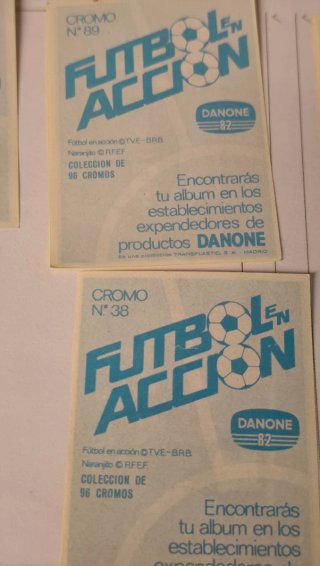 Cromos de fútbol vintage
