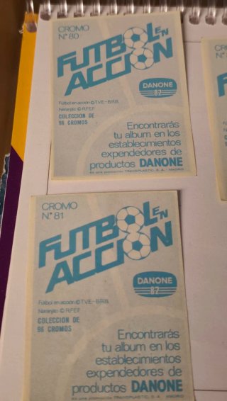 Cromos de fútbol vintage
