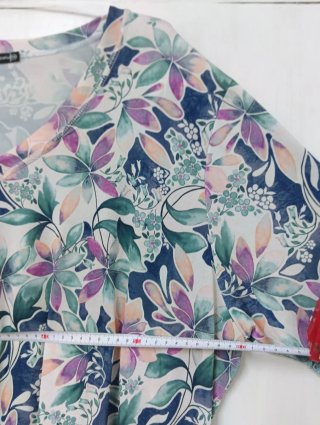 Blusón estampado floral talla 58