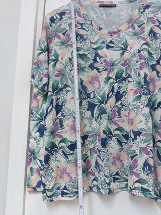 Blusón estampado floral talla 58