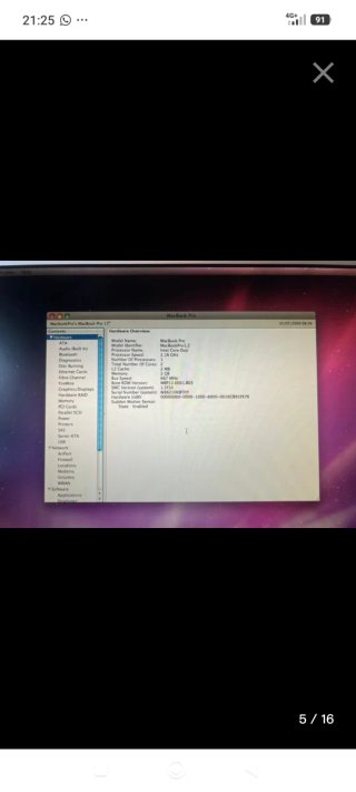 MacBook Pro 17 2006 Argento