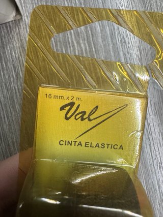 Cinta Elástica NEGRA 1,6cm/ Caja 12 Paquetes