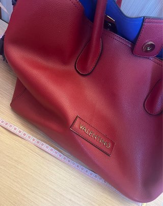 Borsa Valentino borgogna, regalo portachiavi