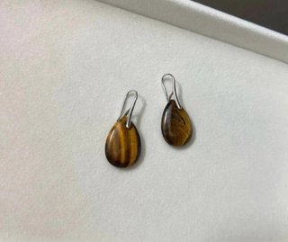 Pendientes ojo tigre