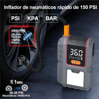 Arrancador de Batería Portátil 26800 mAh  8000A