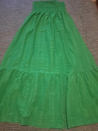 Vestido o Falda larga verde M