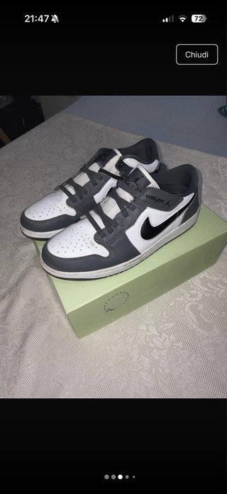 Nike Scarpe Grigio Bianco Ottime Condizioni