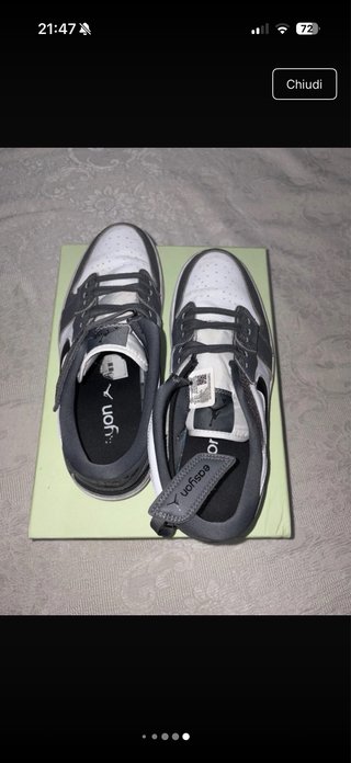 Nike Scarpe Grigio Bianco Ottime Condizioni