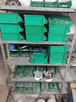 Gavetas apilables de plástico