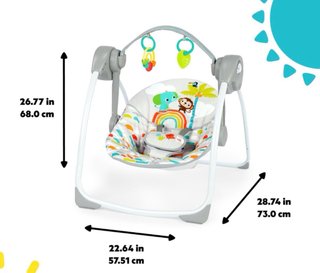 Hamaca para bebé con juguetes