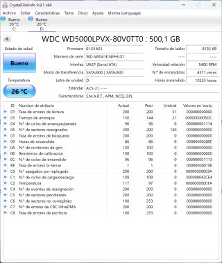 Discos Duros WD Blue 2.5 500GB SATA/600