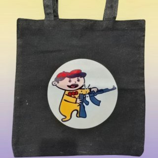 Bolsa de tela antimilitarista con dibujo Punk