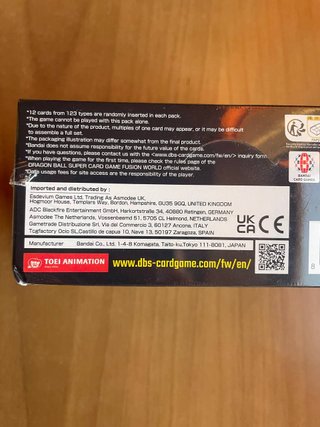 Dragon Ball Cross Force FB10 Booster Box 24 Packs