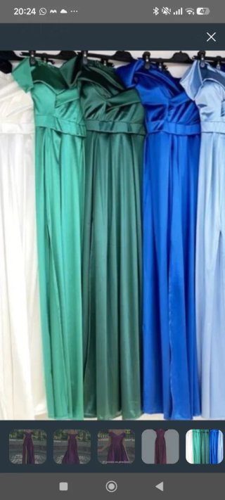 Vestido de fiesta con abertura