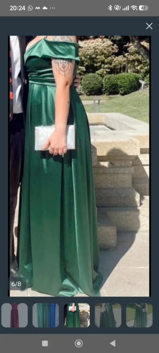 Vestido de fiesta con abertura