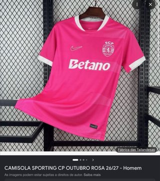Camisola Sporting CP Outubro Rosa 26/27