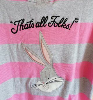 Jersey rayas rosa y gris Bugs Bunny