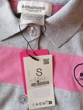 Jersey rayas rosa y gris Bugs Bunny