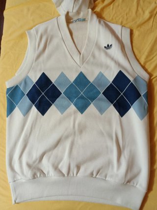 Gilet Adidas anni '80 Argyle