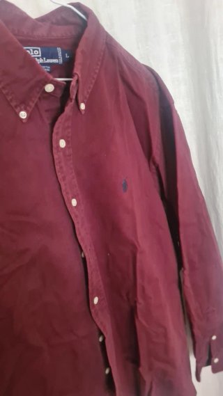 Camisa Polo Ralph Lauren Roja Talla L