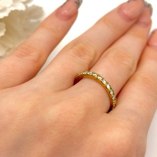 Anillo de oro 18kt con diamantes