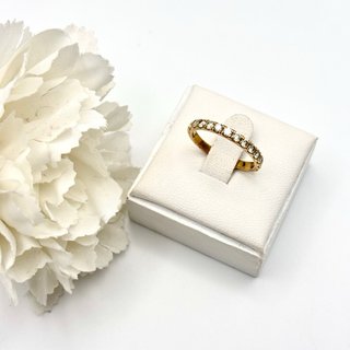 Anillo de oro 18kt con diamantes