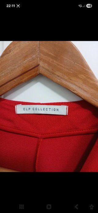 Mono rojo punto fino Talla S