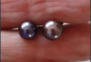 Collar y pendientes perlas naturales y plata