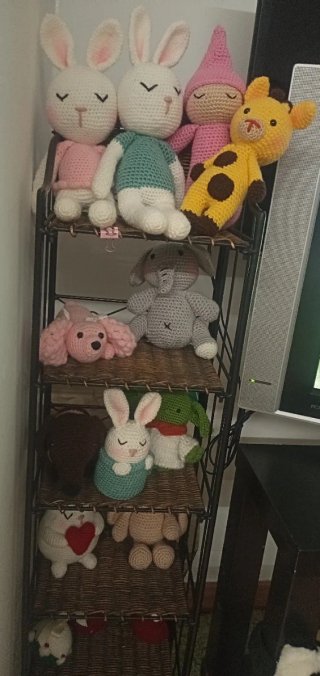 Muñeco bebé crochet rosa