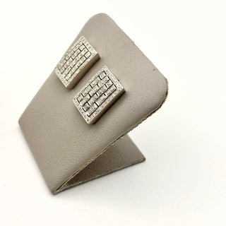 Pendientes y anillo de oro 18kt con diamantes