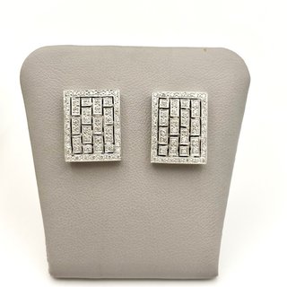 Pendientes y anillo de oro 18kt con diamantes