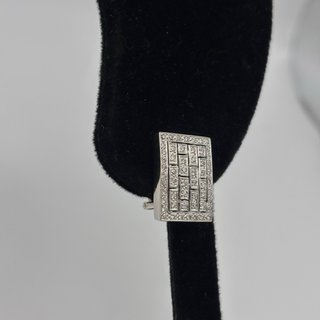 Pendientes y anillo de oro 18kt con diamantes
