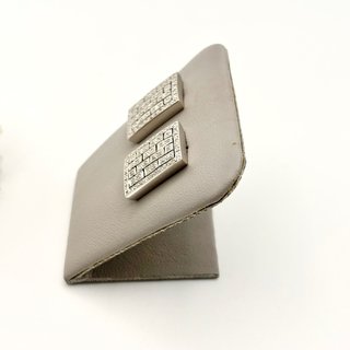 Pendientes y anillo de oro 18kt con diamantes
