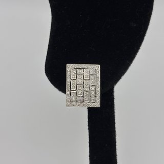 Pendientes y anillo de oro 18kt con diamantes